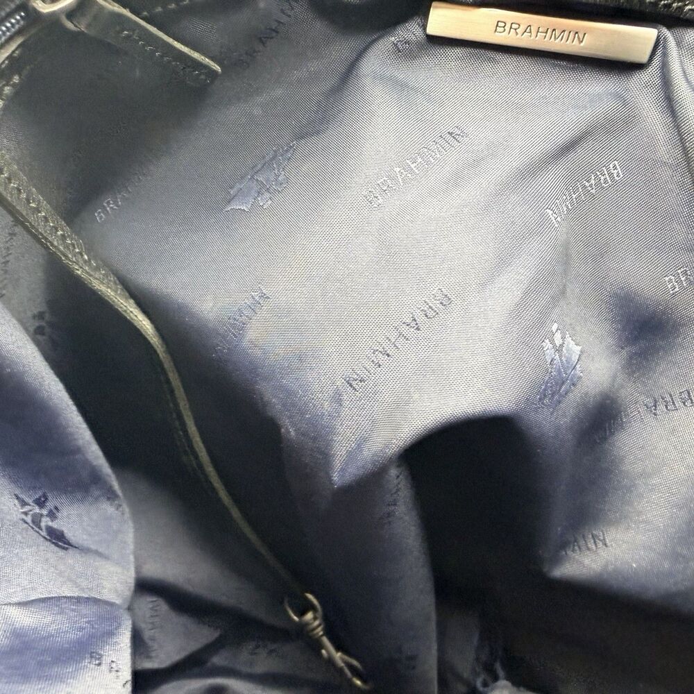BRAHMIN BECKETT BUSINESS TOTE IN BLACK PEBBLED Leather - Picture 12 of 16